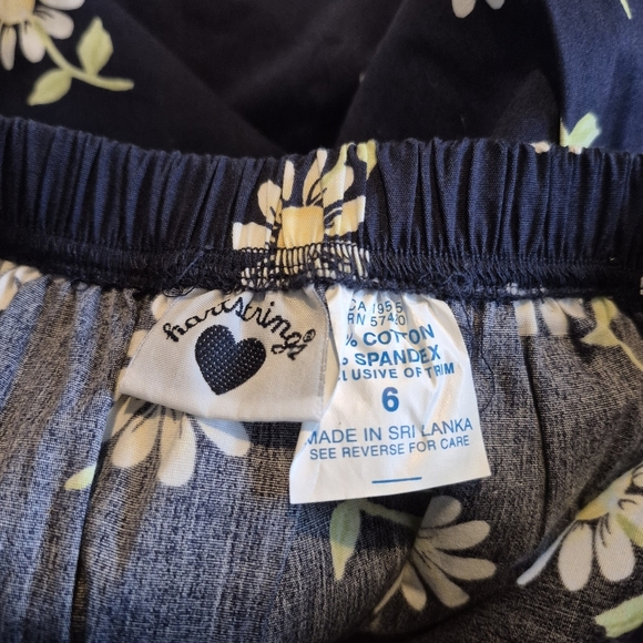 Hartstrings girls size 6 blue skirt with daisy design, 2 pockets, NWT - Picture 3 of 4